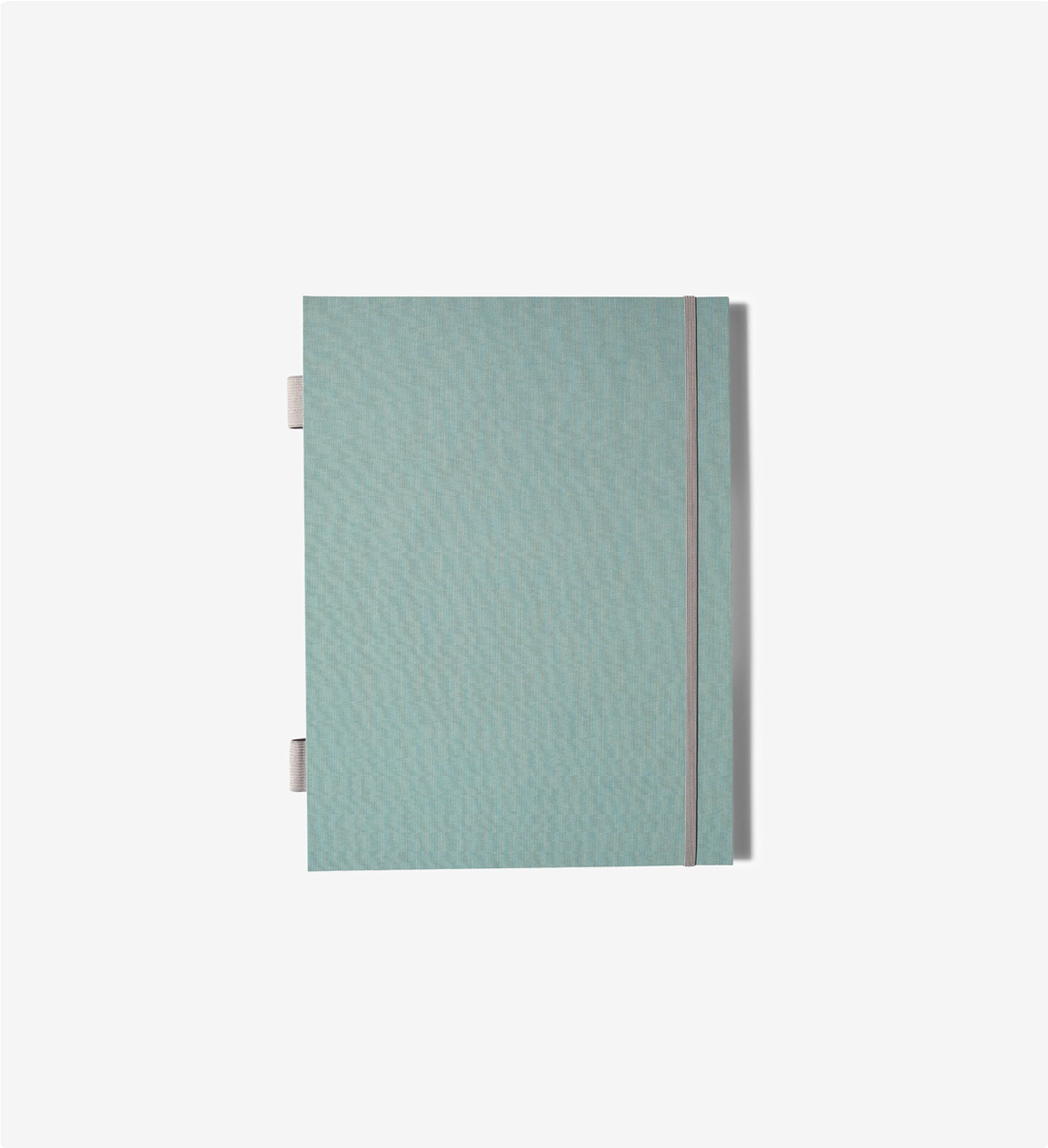 closed sage fan folio.