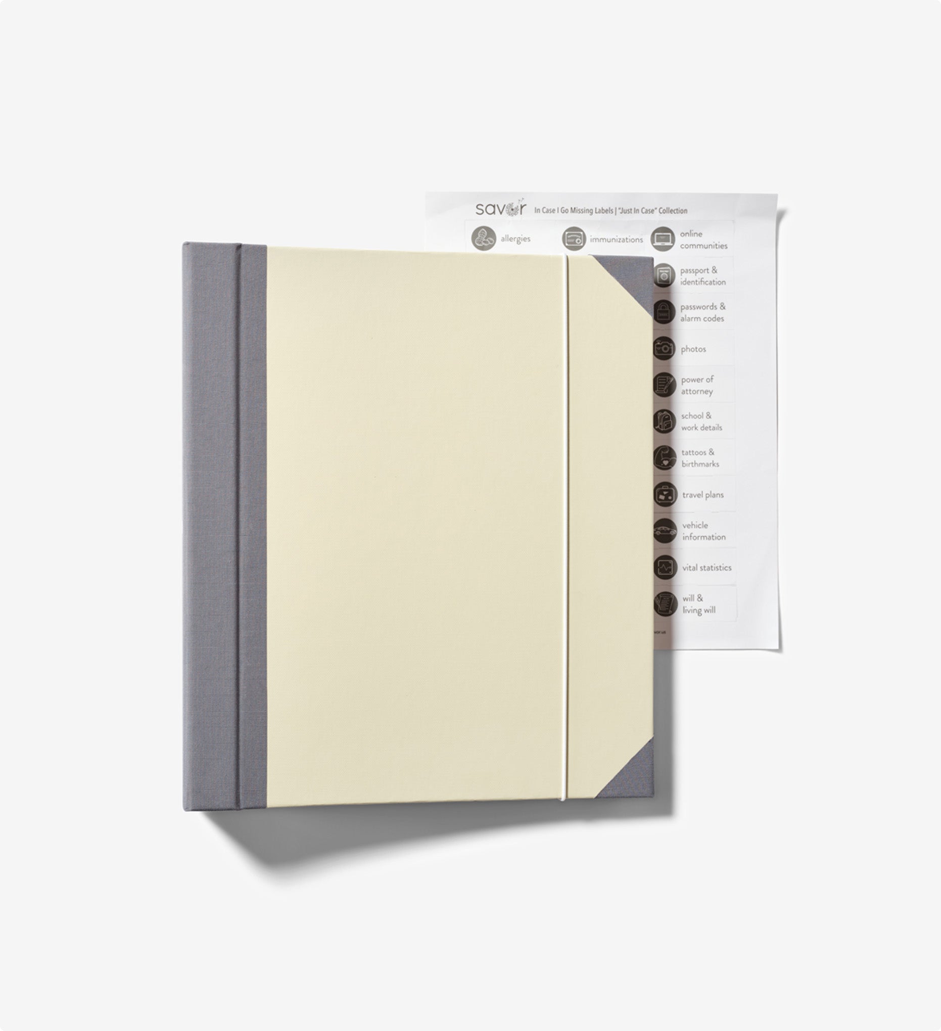 Savor Slate In Case I Gp Missing binder with labels