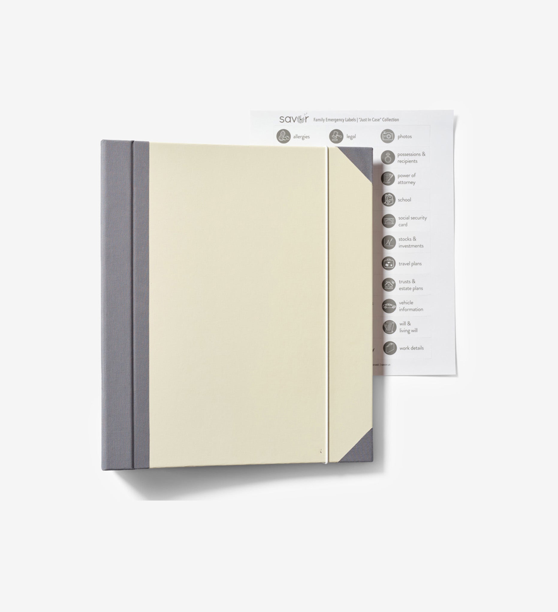 Savor In Case I Gp Missing binder with labels