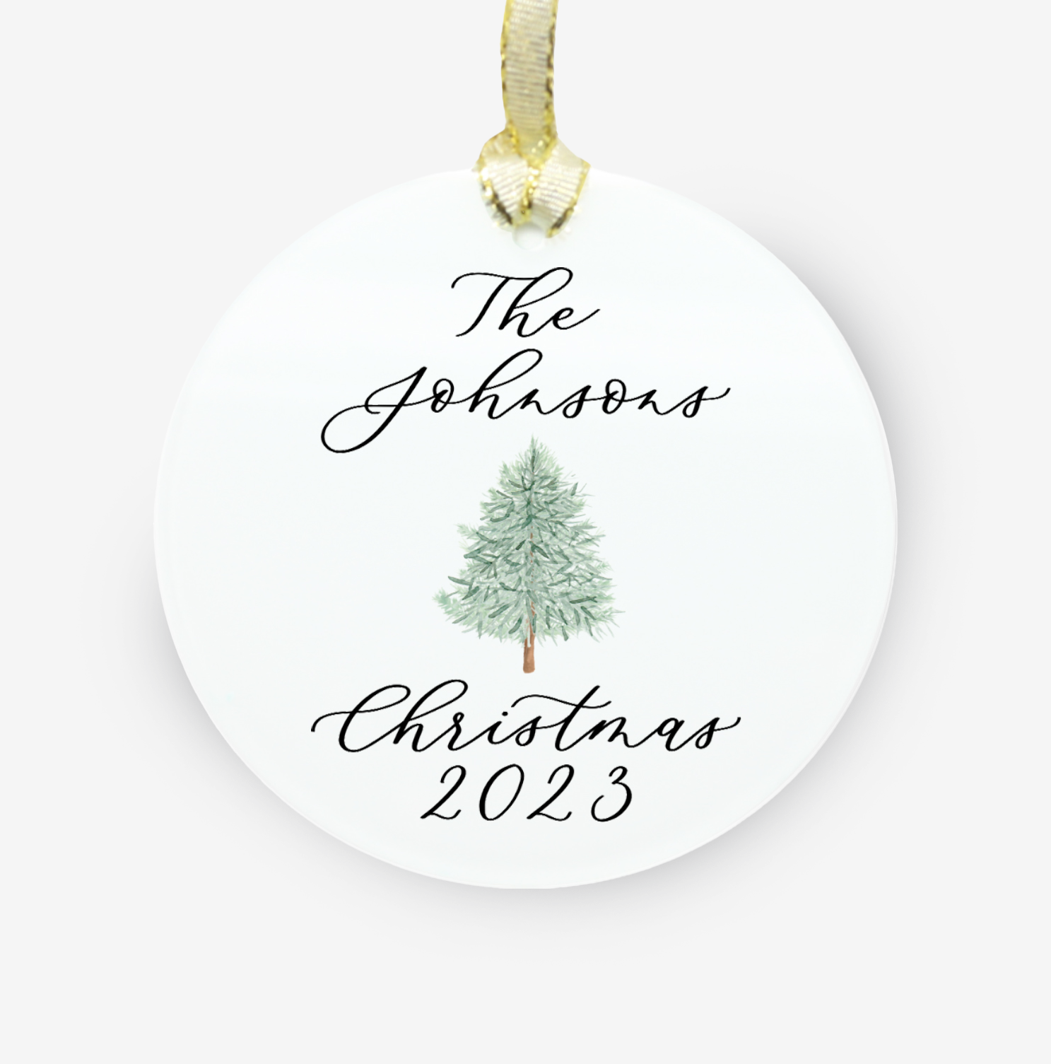 Unique Custom Family Christmas Tree Ornament 2023 