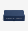 closed something blue safe deposit box personalized with where's my charger
