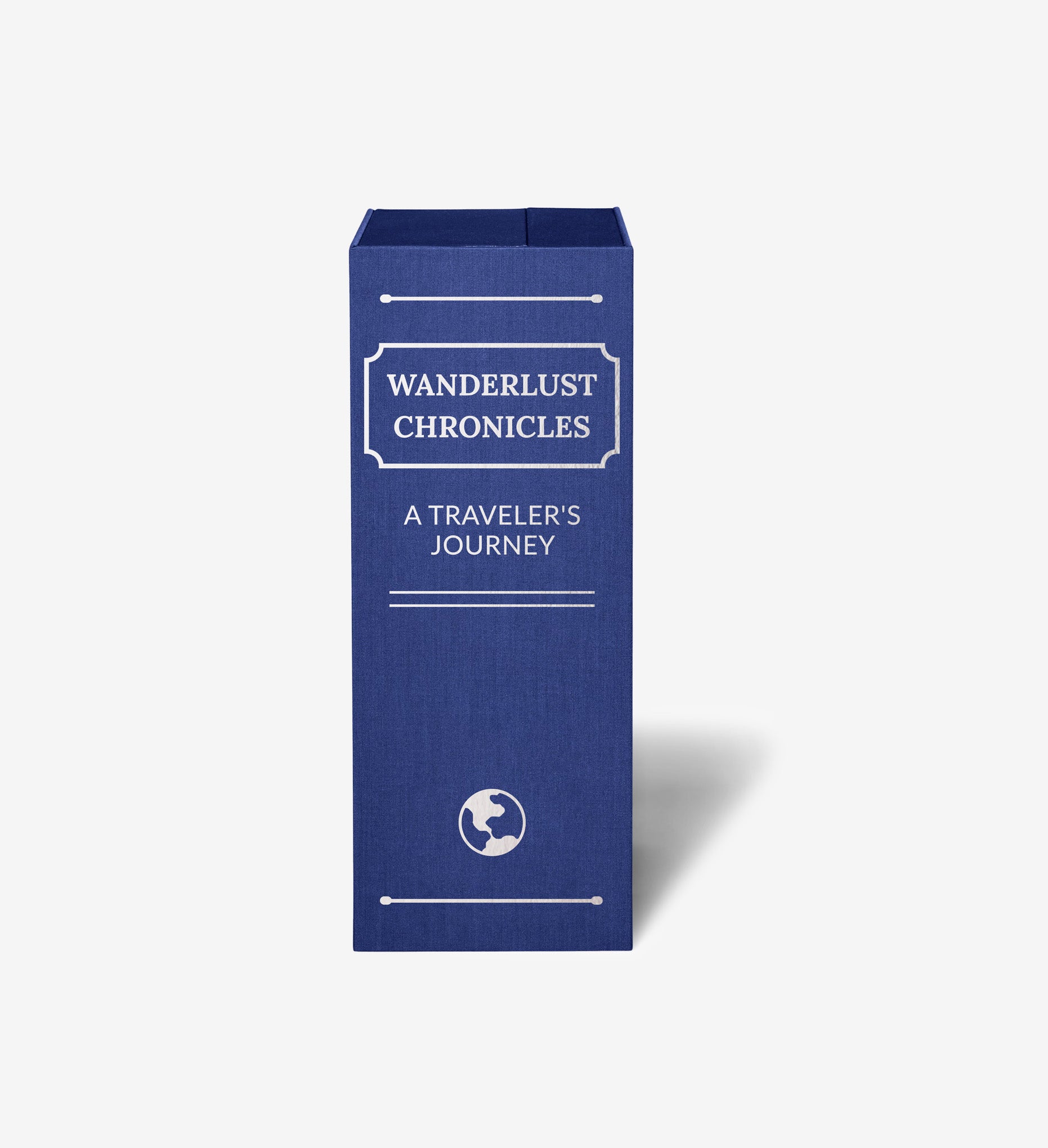 spine of personalized something blue story box