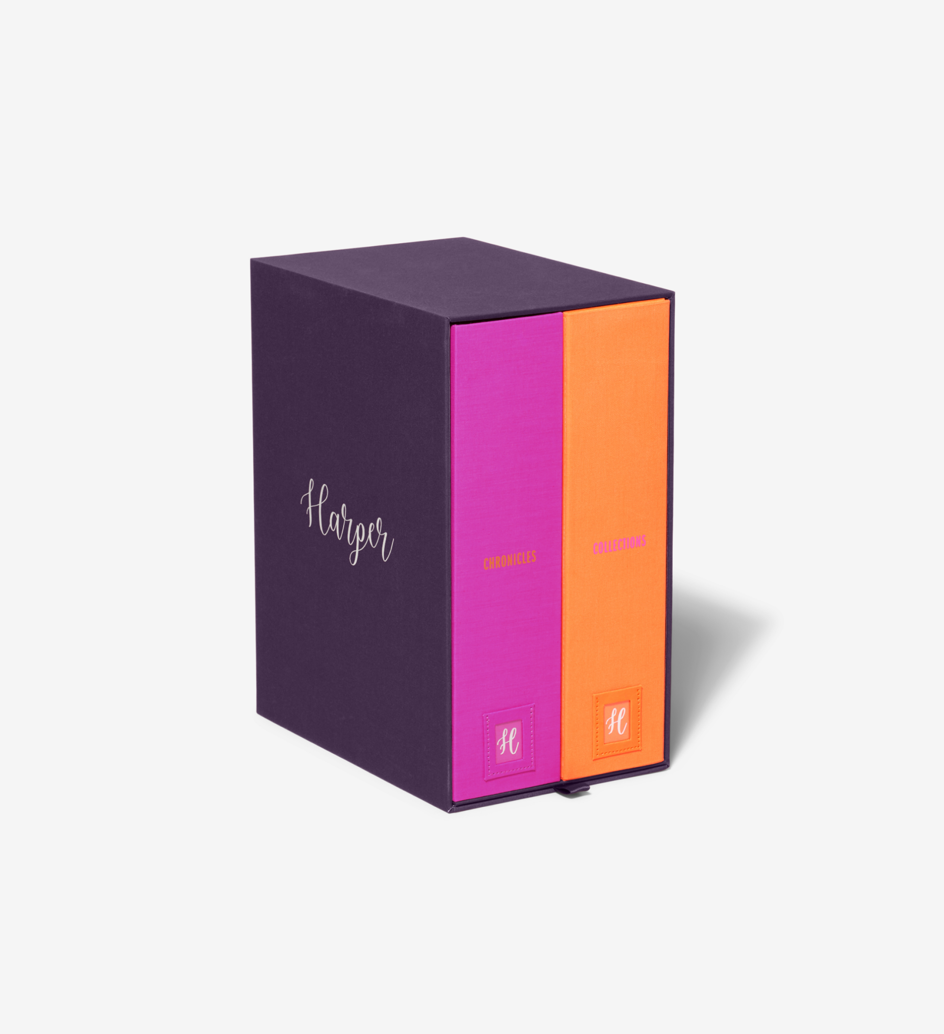 closed plum baby deluxe keepsake box personalized with harper.