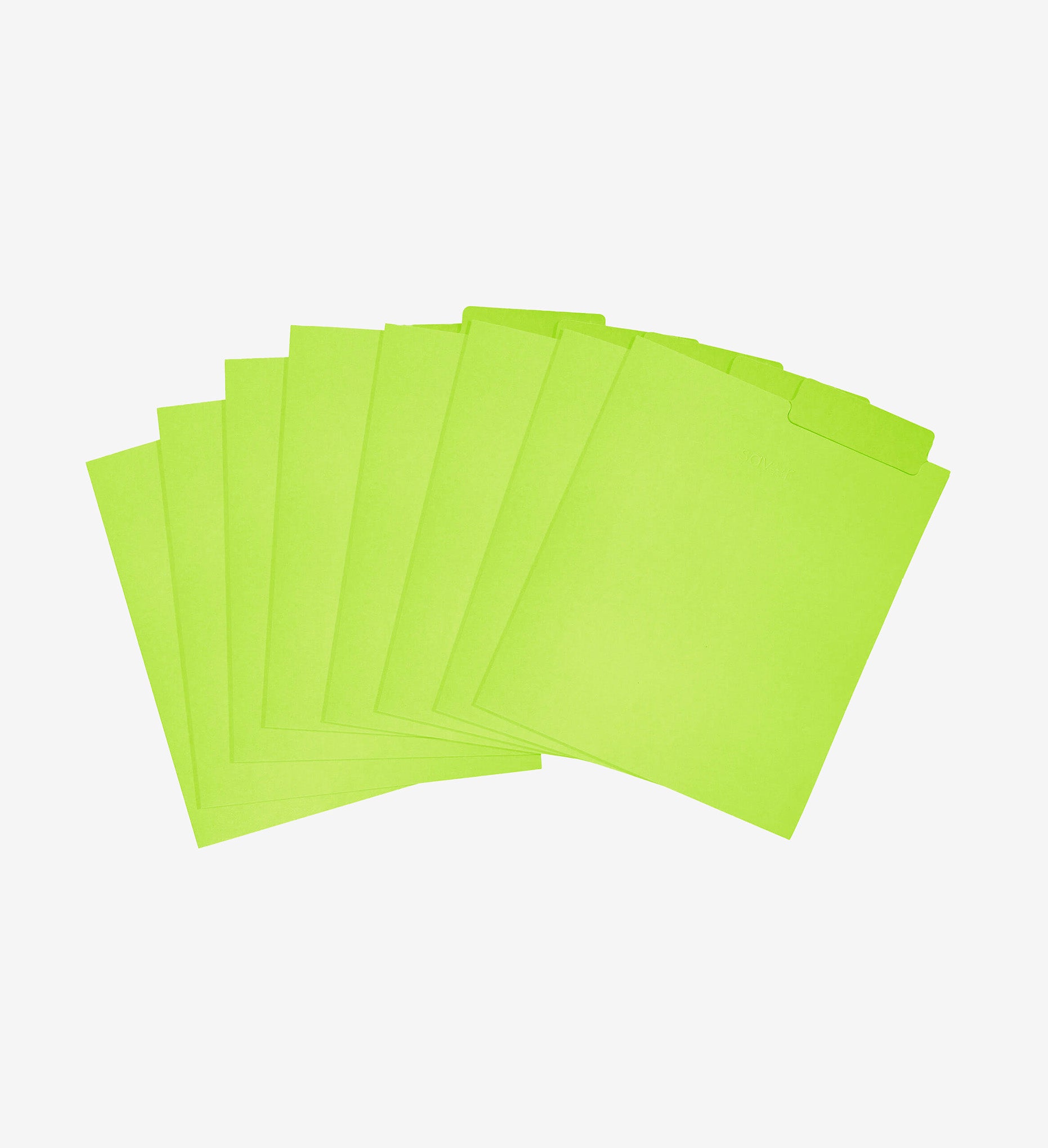 lime file folders