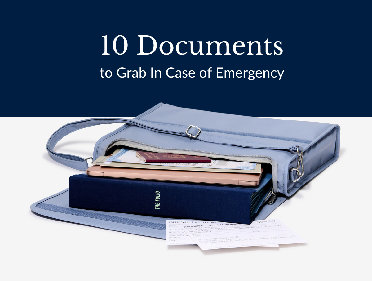 10 Documents to Grab in Case of Emergency