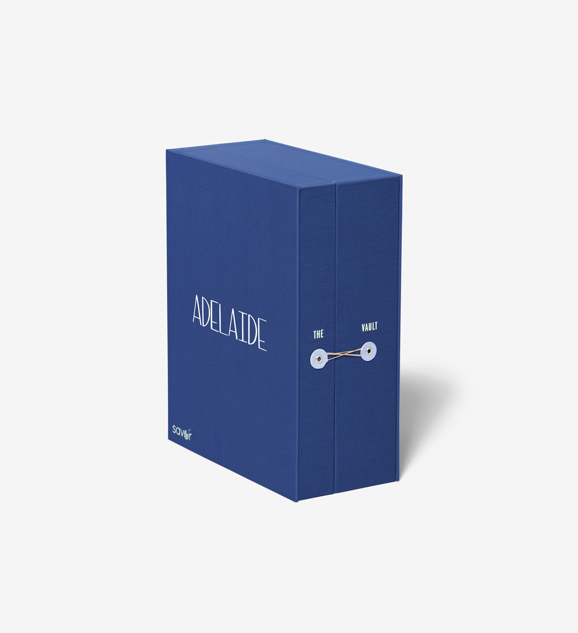 single closed something blue desk vault organizer box personalized with adelaide.