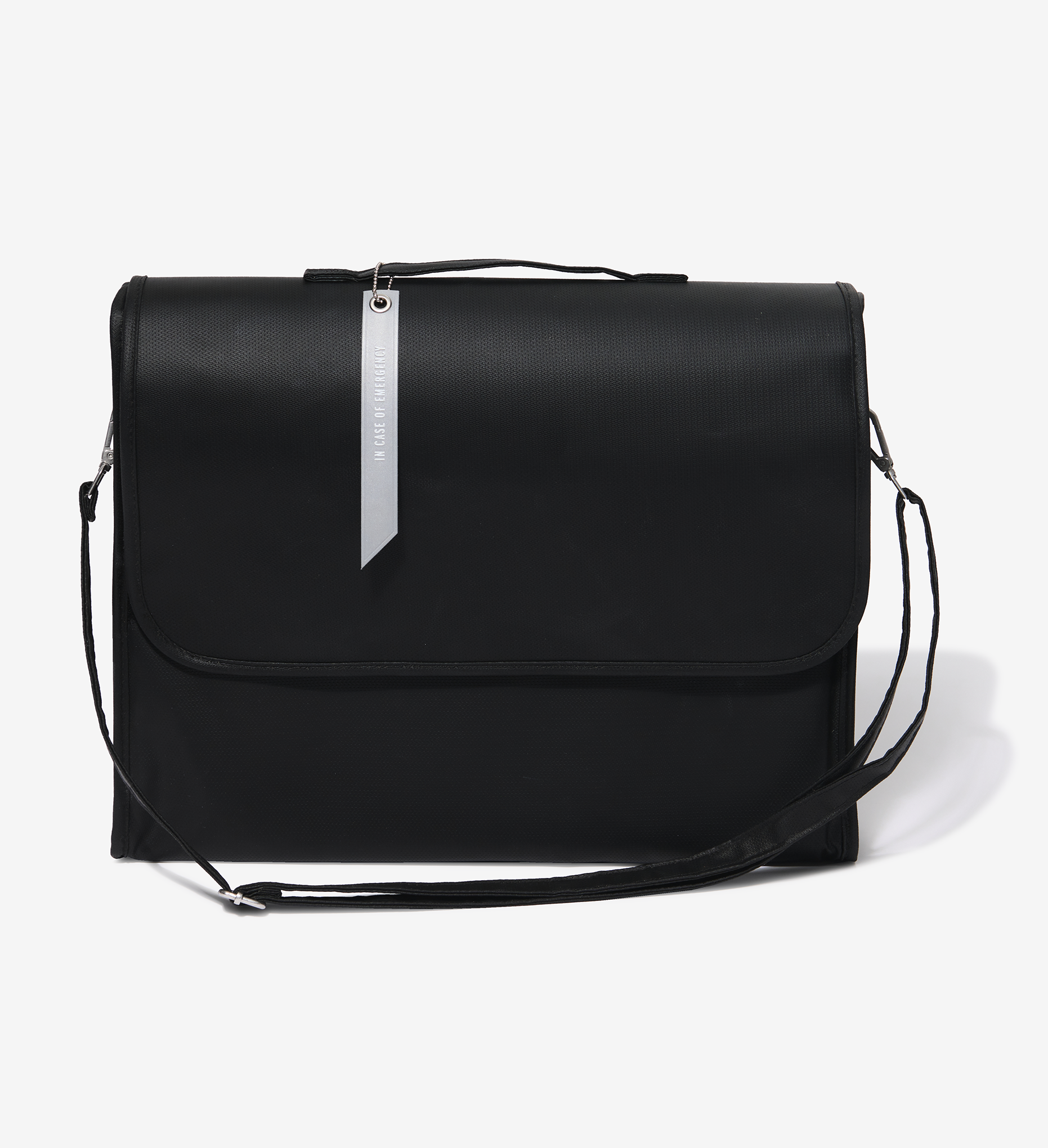 トートバッグ +AMOMENTO+ PADDED 3LAYER BAGBLACK AM23SSW03BGBK 3 Way Pocket Bag — Black – La Garçonne