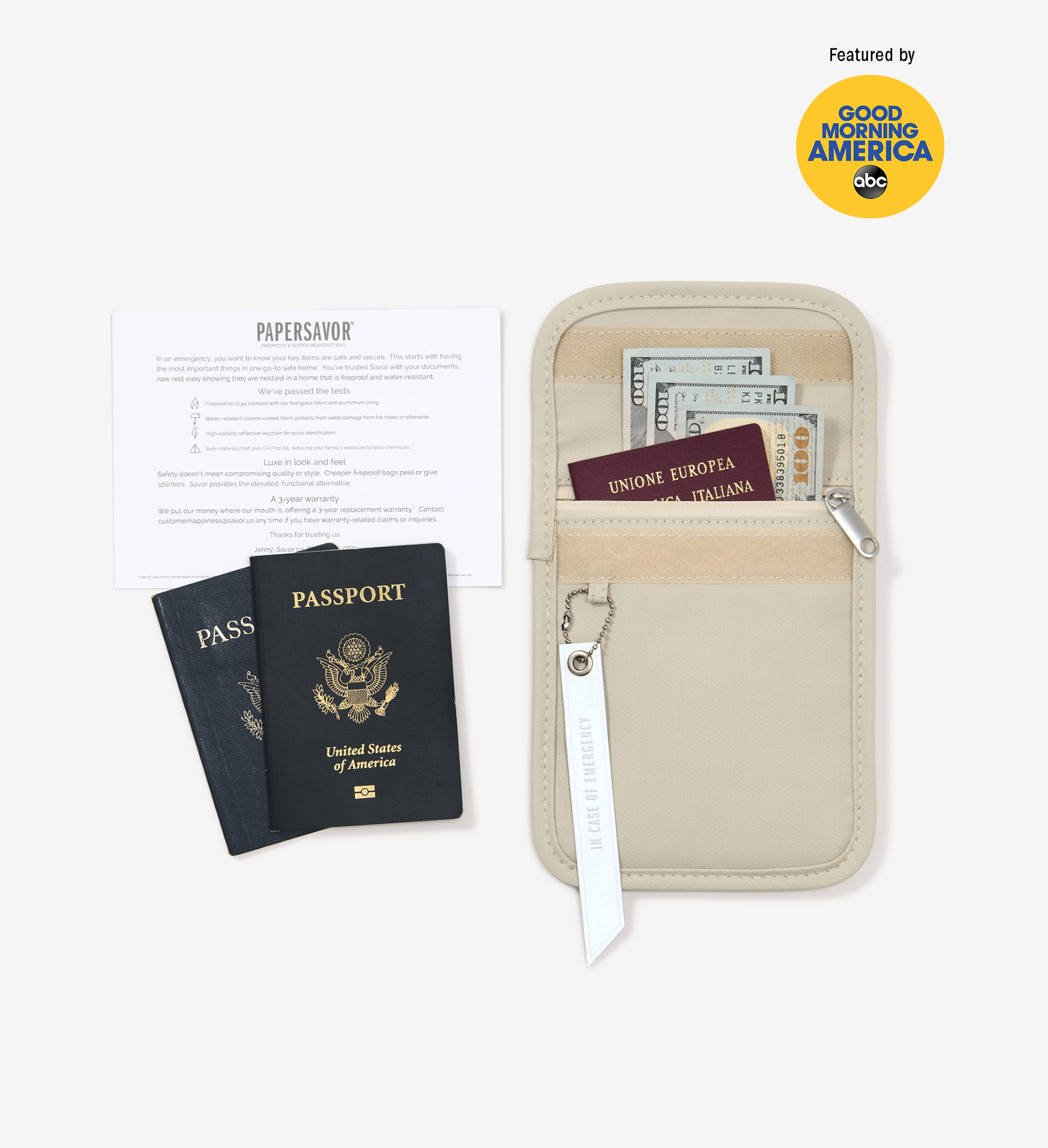 The PaperSavor™ Fireproof Mini Bag - Small