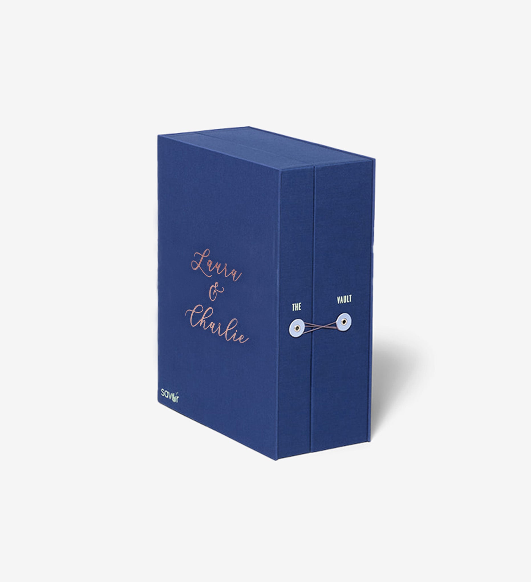 closed something blue wedding vault keepsake box personalized with laura..