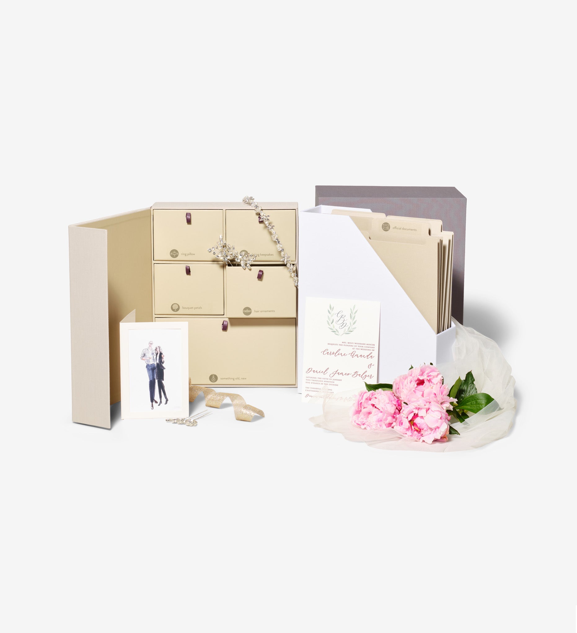 Wedding Deluxe Keepsake & Overflow Box