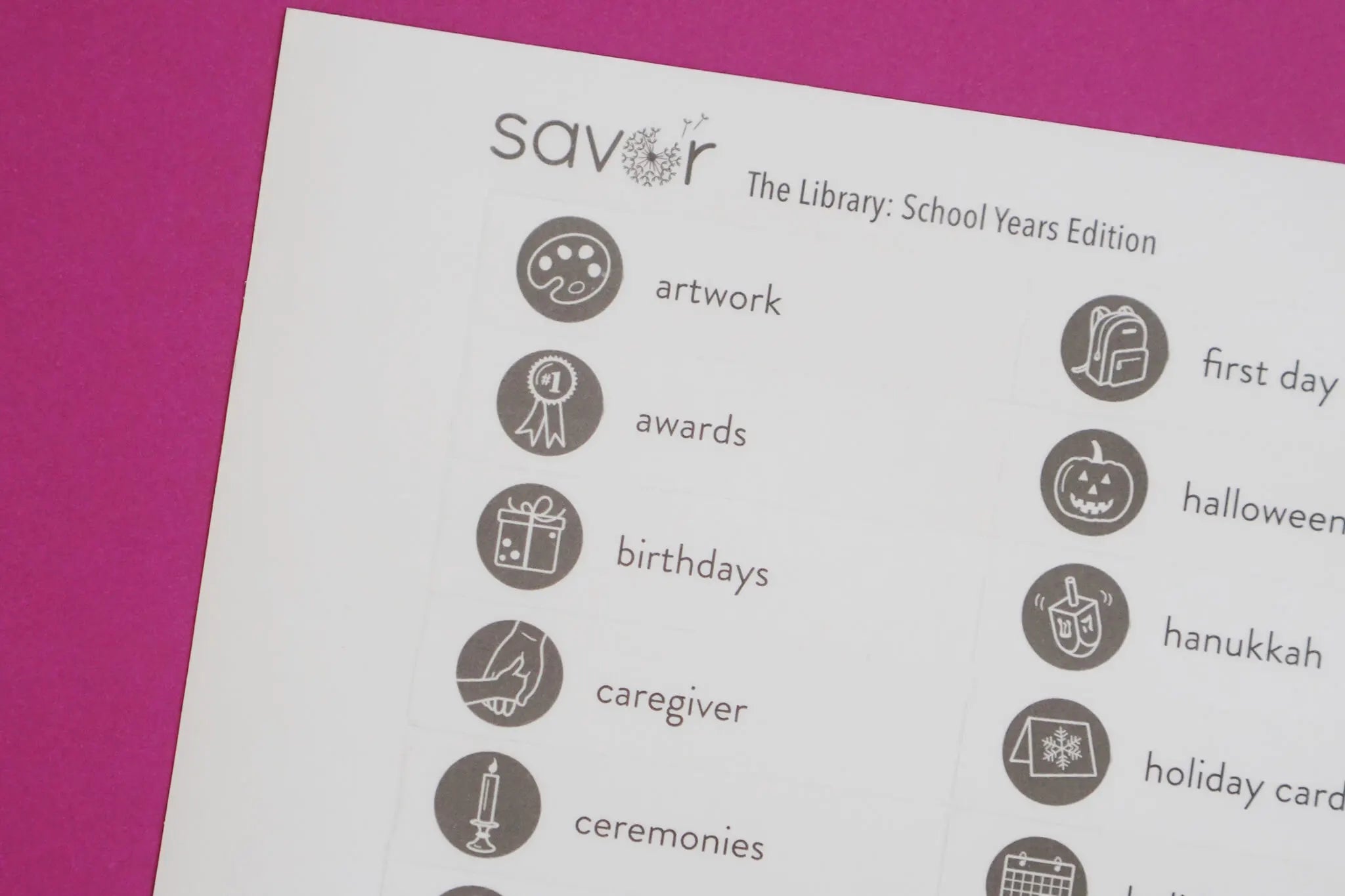 Savor School Years Edition Keepsake Box: Kid Organization Box Slate / Adelaide