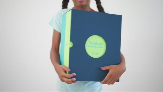 video of a little girl with a school years deluxe keepsake box