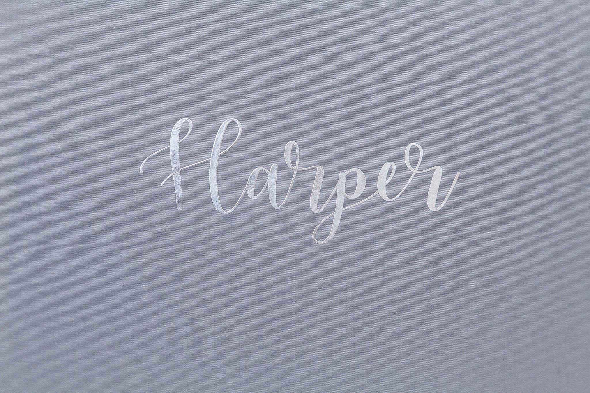 close up of harper personalization